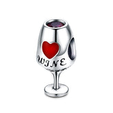 Wine Glass Pandora Charm NZ | Lullaboo